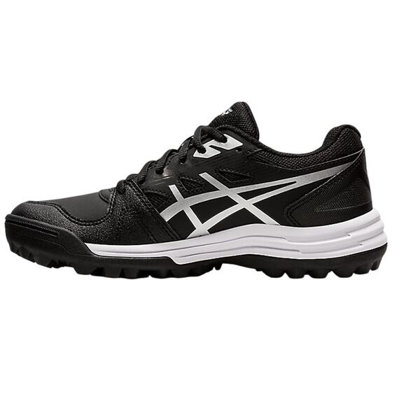 ASICS Womens Gel-Lethal Field Hockey Sneakers US 10 Black Silver Lace Up NIB - Picture 2 of 11